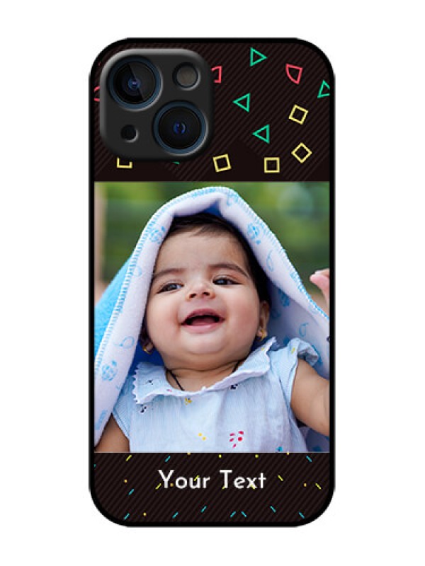 Custom iPhone 13 Mini Custom Metal Phone Case - With Confetti Birthday Design