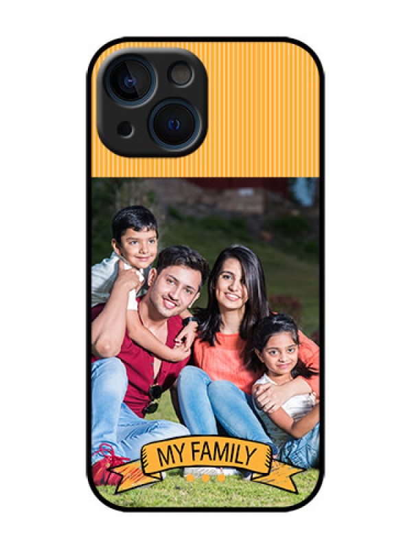 Custom iPhone 13 Mini Custom Metal Phone Case - My Family Design