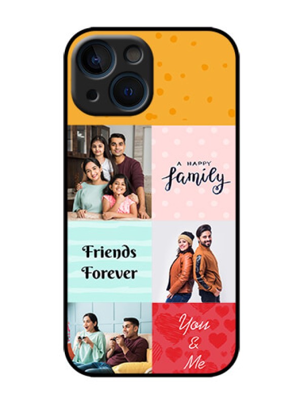 Custom iPhone 13 Mini Custom Metal Phone Case - Images With Quotes Design