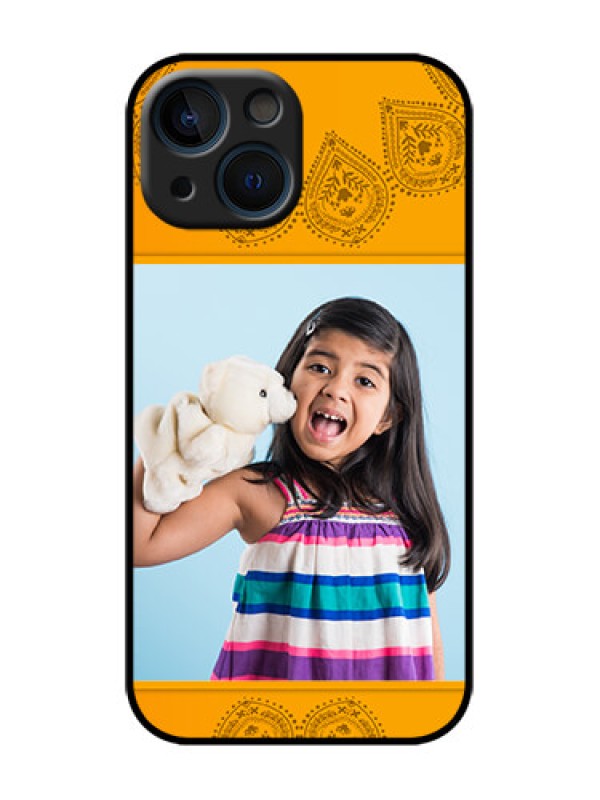 Custom iPhone 13 Mini Custom Metal Phone Case - Photo Wedding Design