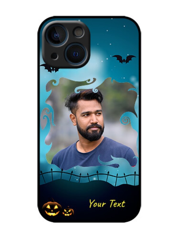 Custom iPhone 13 Mini Custom Metal Phone Case - Halloween Frame Design