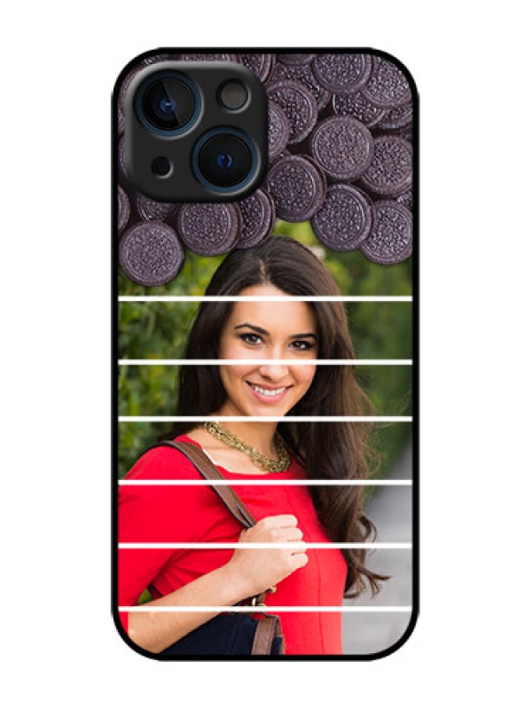 Custom iPhone 13 Mini Custom Metal Phone Case - With Oreo Biscuit Design