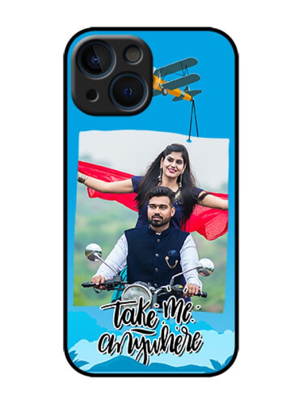 Custom iPhone 13 Mini Custom Metal Phone Case - Traveller Design