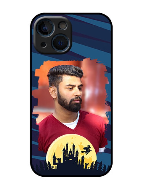 Custom iPhone 13 Mini Custom Metal Phone Case - Halloween Witch Design