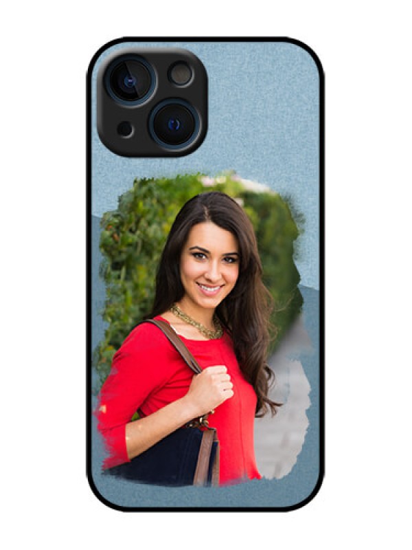Custom iPhone 13 Mini Custom Metal Phone Case - Grunge Line Art Design