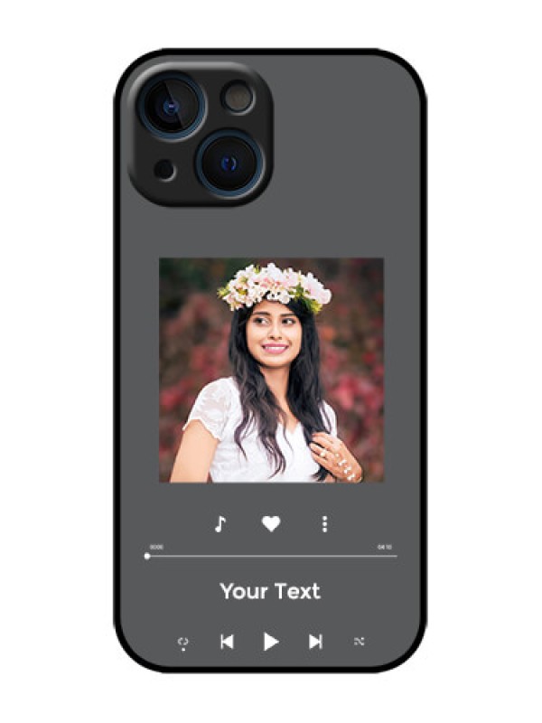 Custom iPhone 13 Mini Custom Metal Phone Case - Play The Music Design