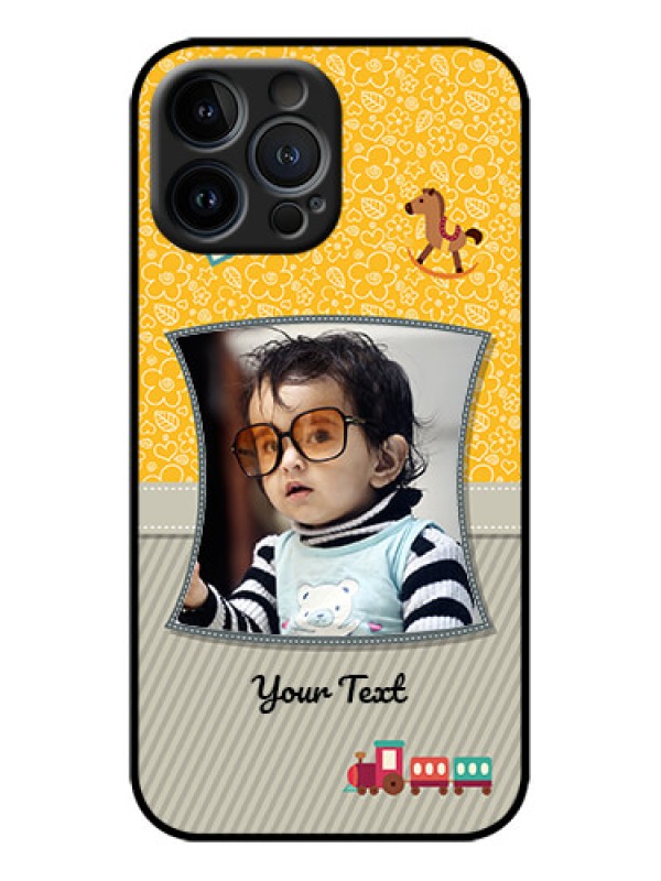 Custom iPhone 13 Pro Max Custom Metal Phone Case - Baby Picture Upload Design