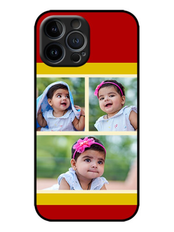 Custom iPhone 13 Pro Max Custom Metal Phone Case - Multiple Pic Upload Design