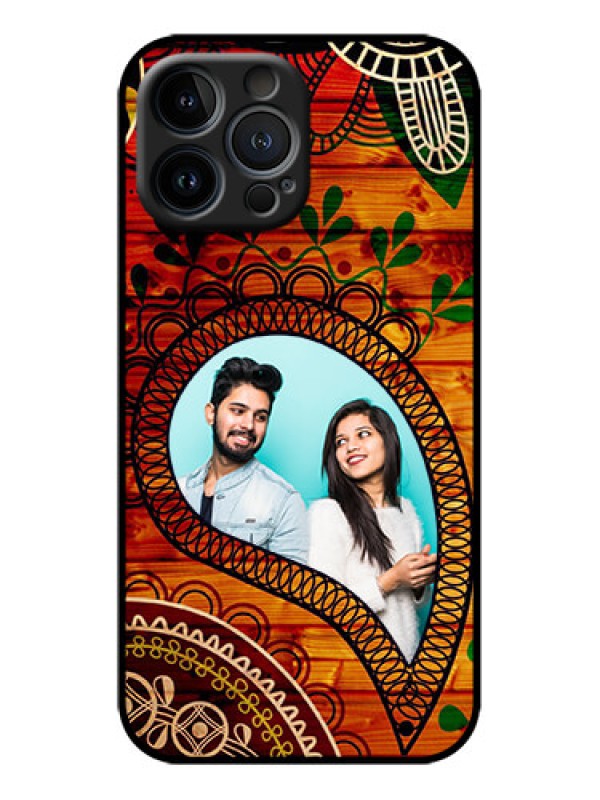 Custom iPhone 13 Pro Max Custom Metal Phone Case - Abstract Colorful Design