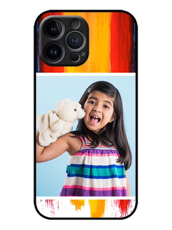 Custom iPhone 13 Pro Max Custom Metal Phone Case - Multi Color Design