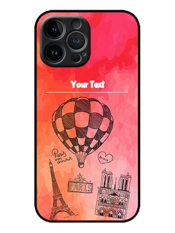 Custom iPhone 13 Pro Max Custom Metal Phone Case - Paris Theme Design