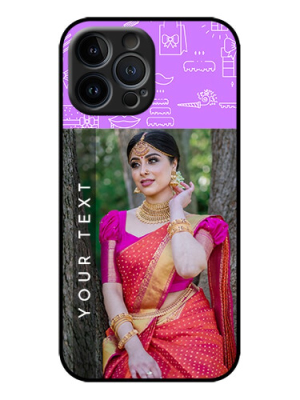 Custom iPhone 13 Pro Max Custom Metal Phone Case - Birthday Icons Design