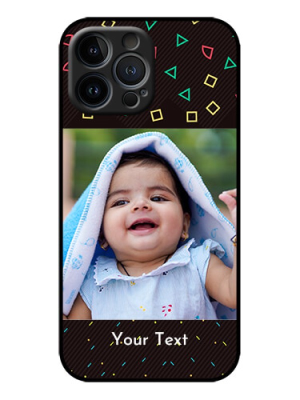 Custom iPhone 13 Pro Max Custom Metal Phone Case - With Confetti Birthday Design