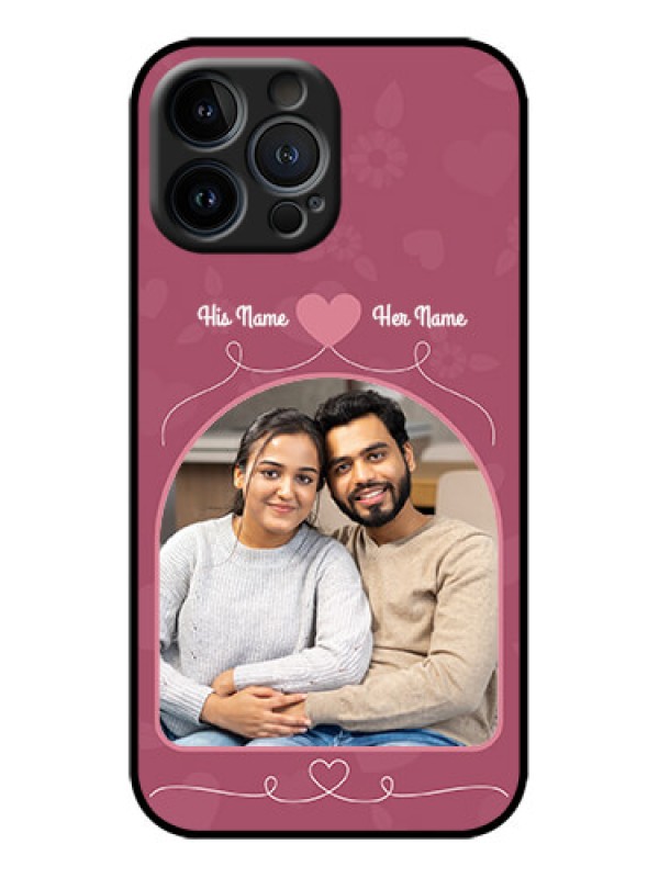 Custom iPhone 13 Pro Max Custom Metal Phone Case - Love Floral Design