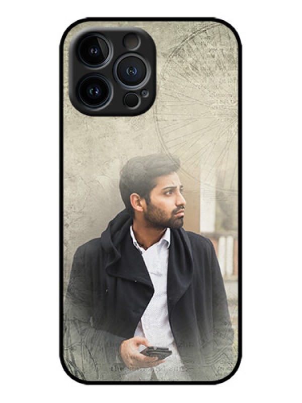 Custom iPhone 13 Pro Max Custom Metal Phone Case - With Vintage Design