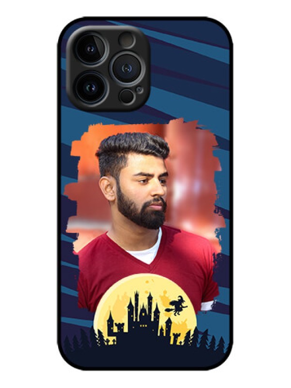 Custom iPhone 13 Pro Max Custom Metal Phone Case - Halloween Witch Design