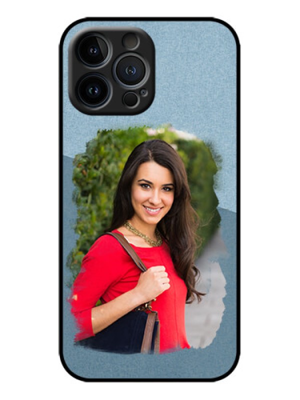 Custom iPhone 13 Pro Max Custom Metal Phone Case - Grunge Line Art Design