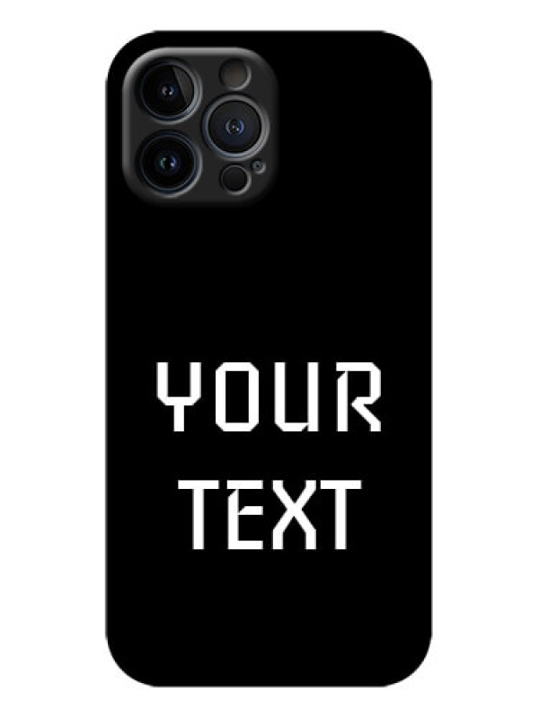 Custom iPhone 13 Pro Max Custom Metal Phone Case - Your Name Design
