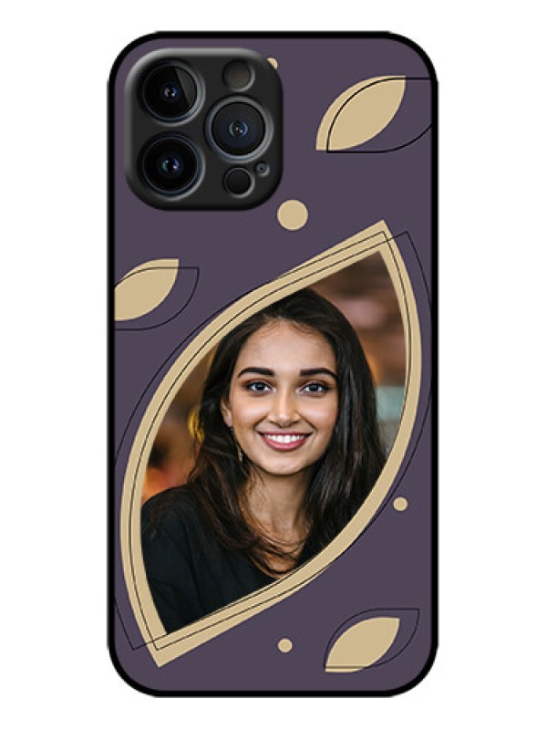 Custom iPhone 13 Pro Max Custom Metal Phone Case - Falling Leaf Design