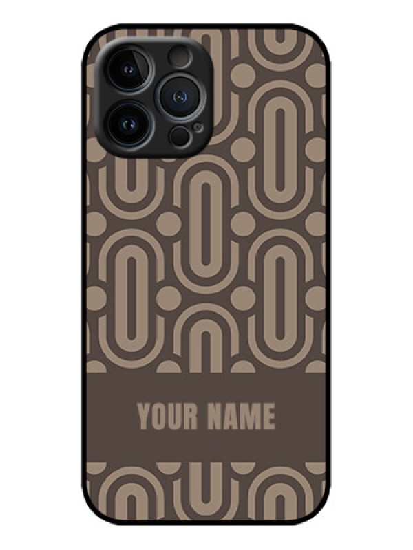 Custom iPhone 13 Pro Max Custom Metal Phone Case - Captivating Zero Pattern Design