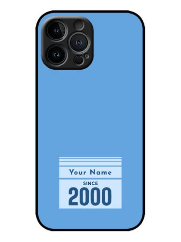 Custom iPhone 13 Pro Max Custom Metal Phone Case - Custom Year Of Birth Design