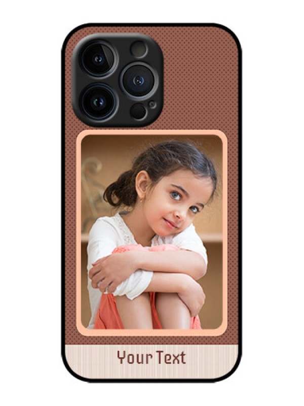 Custom iPhone 13 Pro Custom Metal Phone Case - Simple Pic Upload Design