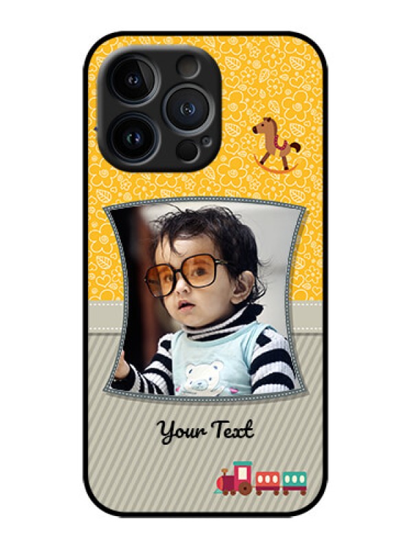 Custom iPhone 13 Pro Custom Metal Phone Case - Baby Picture Upload Design