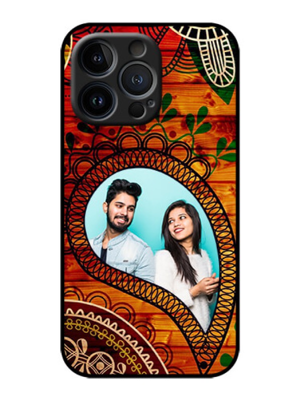 Custom iPhone 13 Pro Custom Metal Phone Case - Abstract Colorful Design