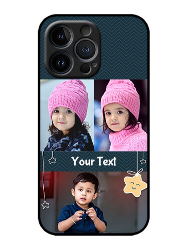 Custom iPhone 13 Pro Custom Metal Phone Case - Hanging Stars Design