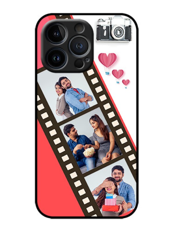 Custom iPhone 13 Pro Custom Metal Phone Case - 3 Image Holder With Film Reel