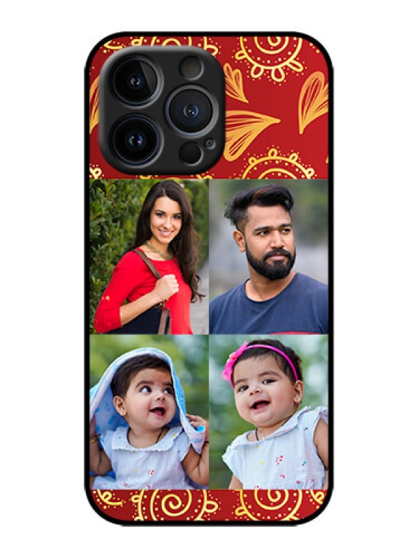 Custom iPhone 13 Pro Custom Metal Phone Case - 4 Image Traditional Design