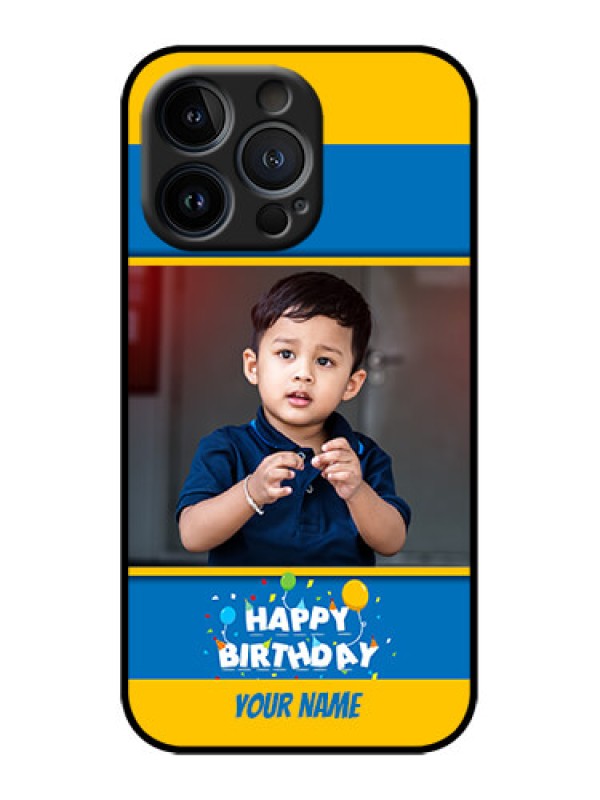 Custom iPhone 13 Pro Custom Metal Phone Case - Birthday Wishes Design