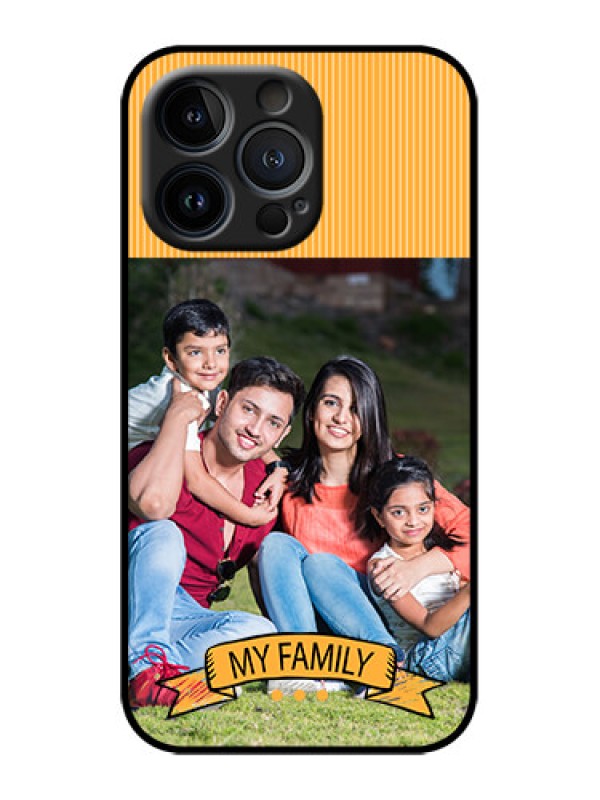 Custom iPhone 13 Pro Custom Metal Phone Case - My Family Design