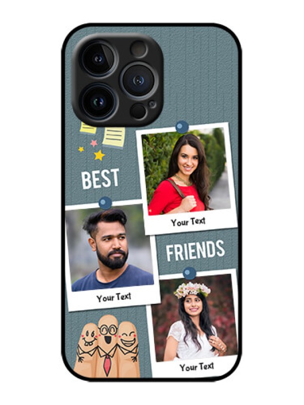 Custom iPhone 13 Pro Custom Metal Phone Case - Sticky Frames And Friendship Design