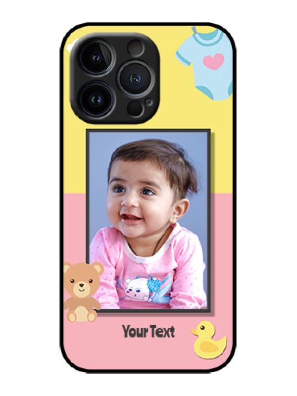 Custom iPhone 13 Pro Custom Metal Phone Case - Kids 2 Color Design