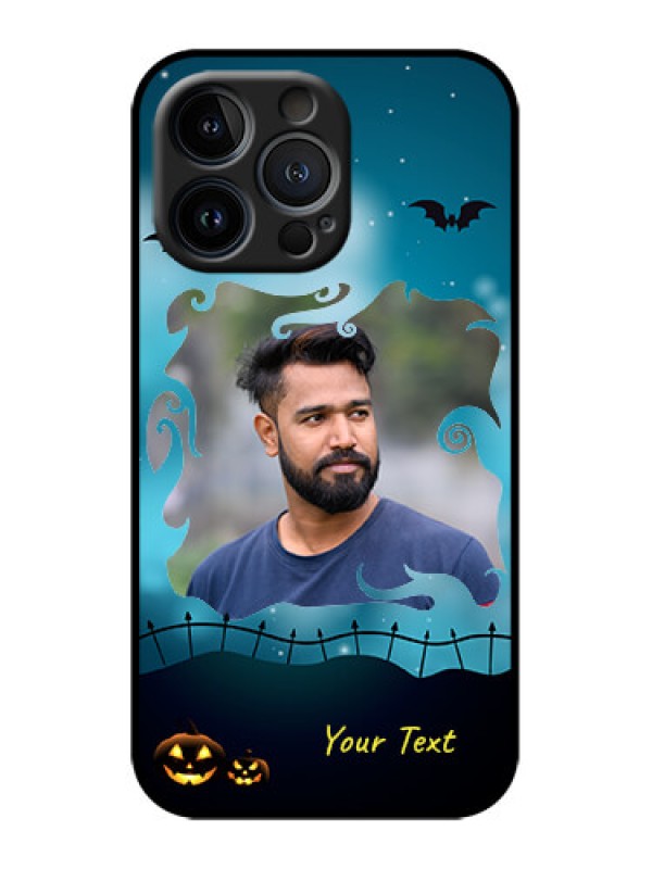 Custom iPhone 13 Pro Custom Metal Phone Case - Halloween Frame Design