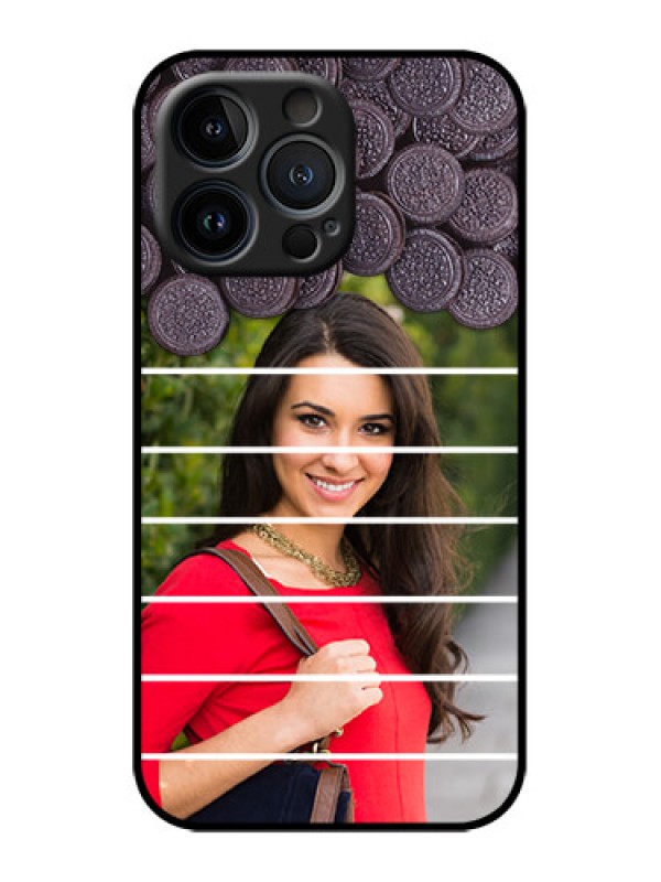 Custom iPhone 13 Pro Custom Metal Phone Case - With Oreo Biscuit Design
