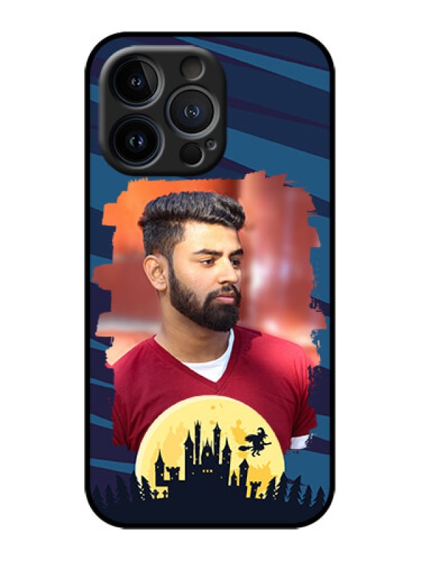 Custom iPhone 13 Pro Custom Metal Phone Case - Halloween Witch Design