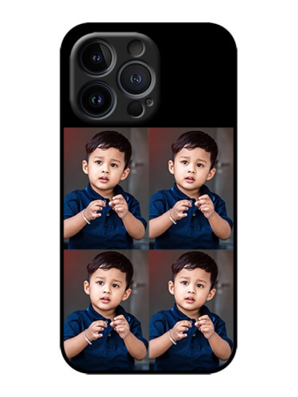 Custom iPhone 13 Pro Custom Metal Phone Case - 4 Image Holder Design