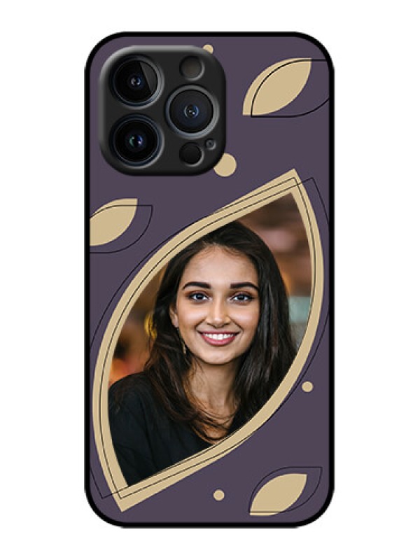 Custom iPhone 13 Pro Custom Metal Phone Case - Falling Leaf Design