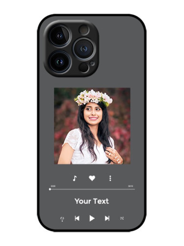 Custom iPhone 13 Pro Custom Metal Phone Case - Play The Music Design