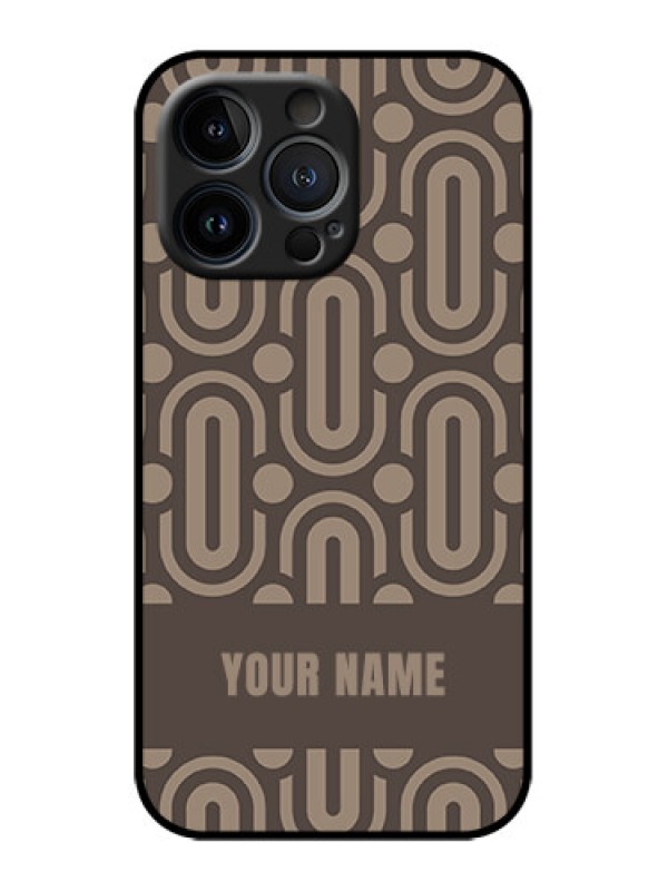 Custom iPhone 13 Pro Custom Metal Phone Case - Captivating Zero Pattern Design