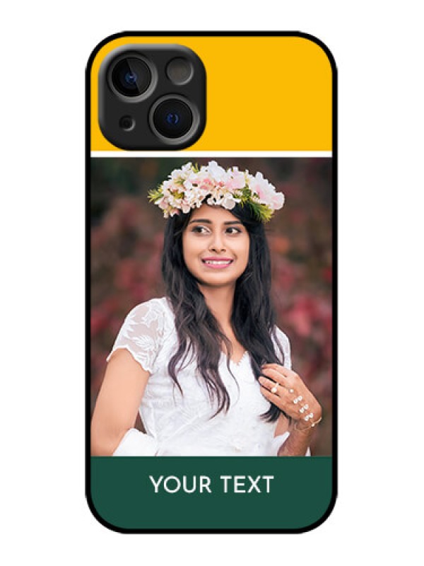 Custom iPhone 13 Custom Metal Phone Case - Love You Design