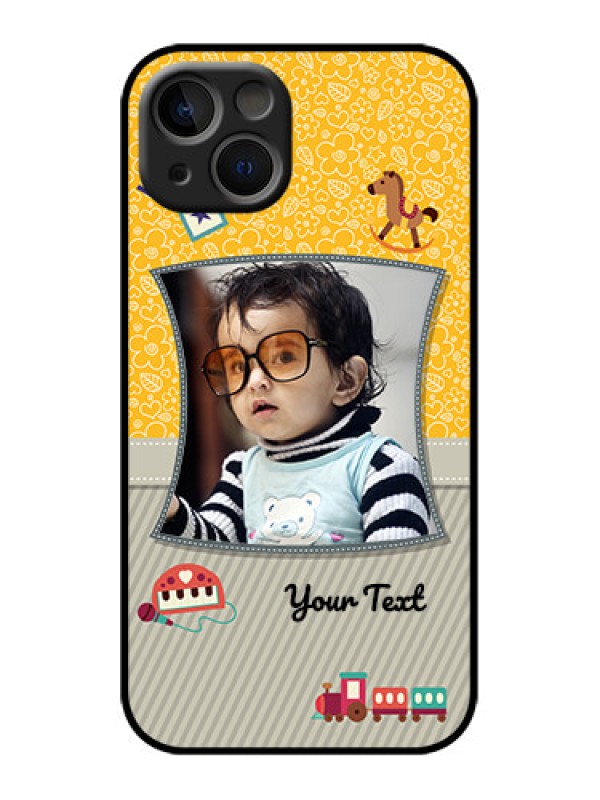 Custom iPhone 13 Custom Metal Phone Case - Baby Picture Upload Design