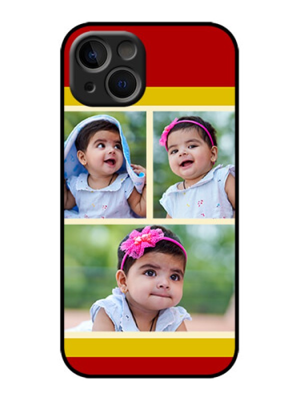 Custom iPhone 13 Custom Metal Phone Case - Multiple Pic Upload Design