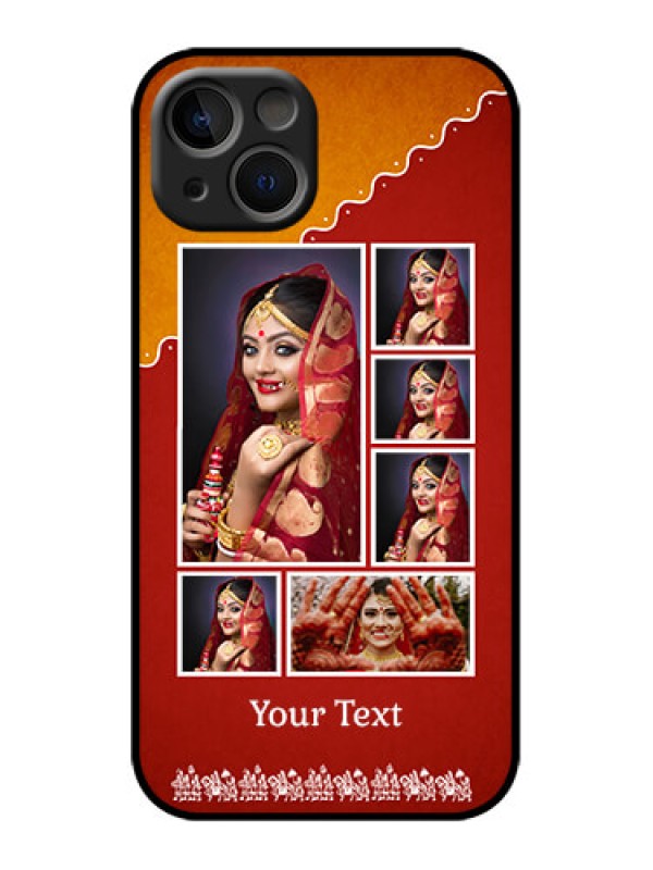 Custom iPhone 13 Custom Metal Phone Case - Wedding Pic Upload Design