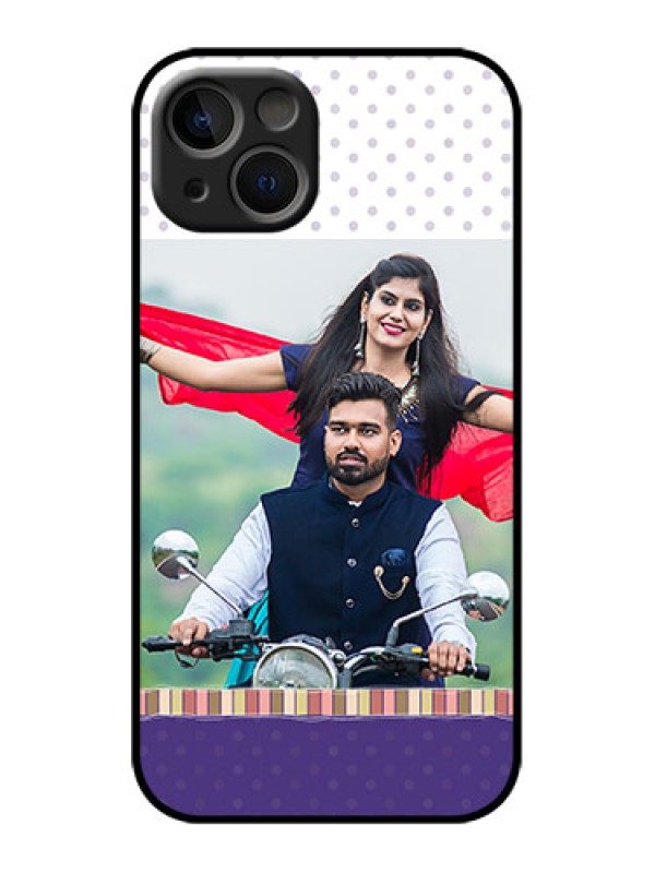 Custom iPhone 13 Custom Metal Phone Case - Cute Family Design