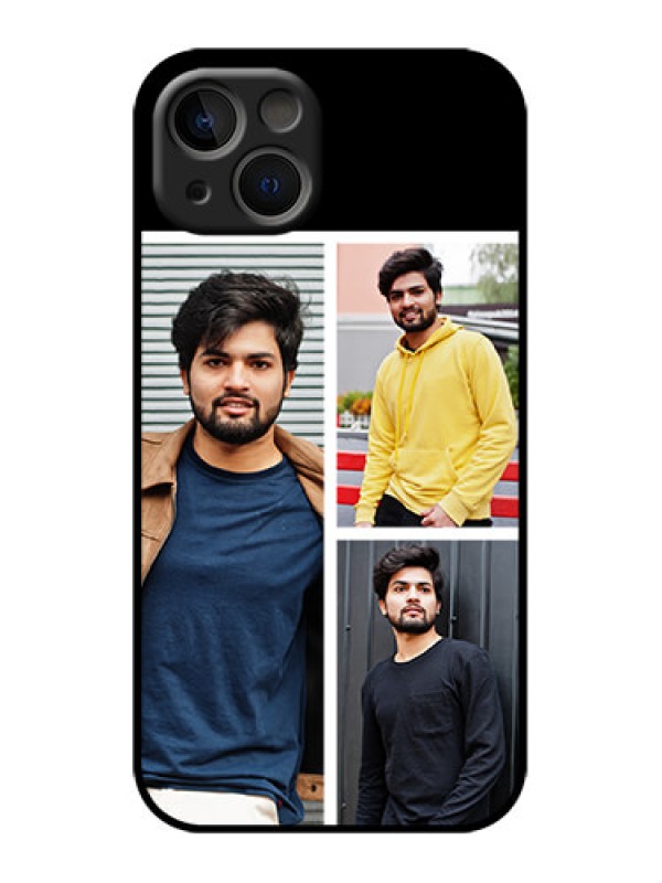 Custom iPhone 13 Custom Metal Phone Case - Upload Multiple Picture Design