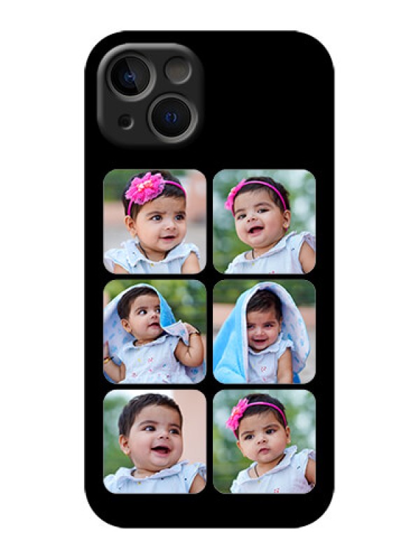 Custom iPhone 13 Custom Metal Phone Case - Multiple Pictures Design
