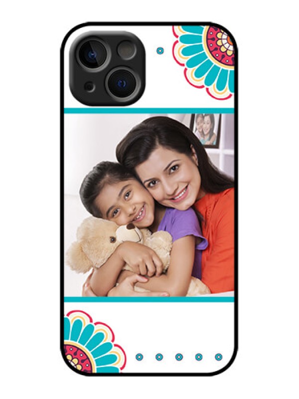 Custom iPhone 13 Custom Metal Phone Case - Flower Design